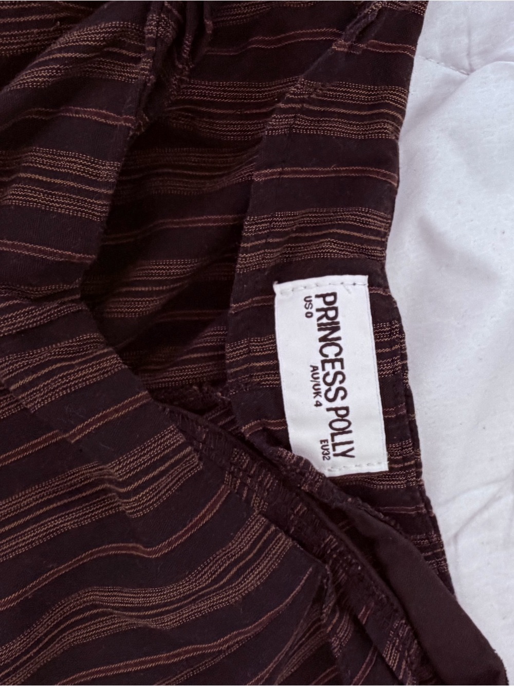 Princess Polly Black & Brown Striped Wide-Leg Jumpsuit - Picture 6 of 6